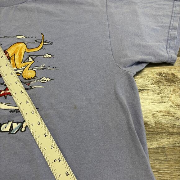 Vintage 1994 Always Ready McCartney Purple Comic Mens XL Funny Tee T-shirt - Picture 7 of 10